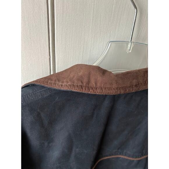 Outback Trading Co jacket men's xxl blue fleece lined zip button imperfect - Picture 10 of 16